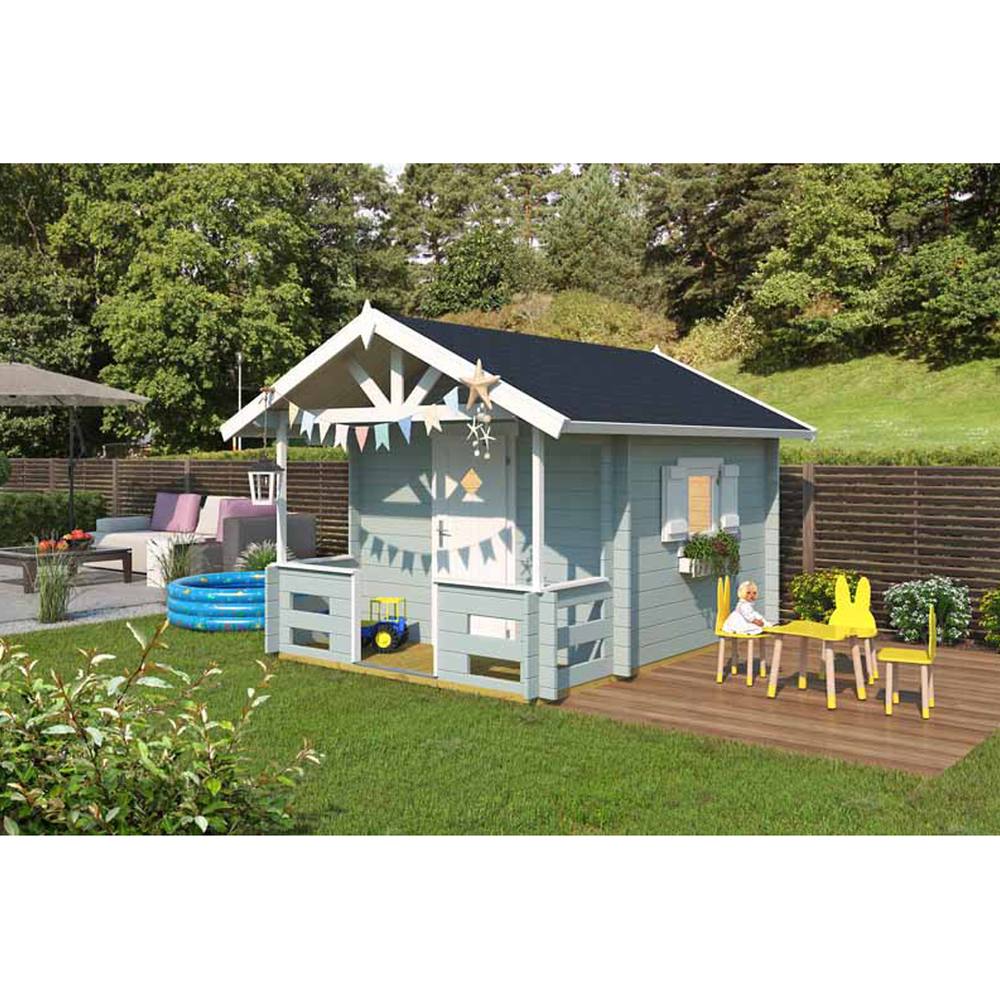 Lasita Maja Ltd Lekstuga Lido-Log Cabin, Home Office - L270xW330xH210.9 cm in Light Tan 5