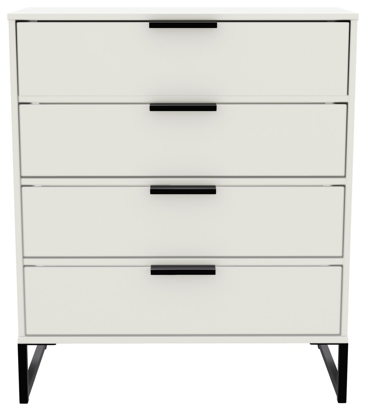 Messina 4 Drawer Chest - White