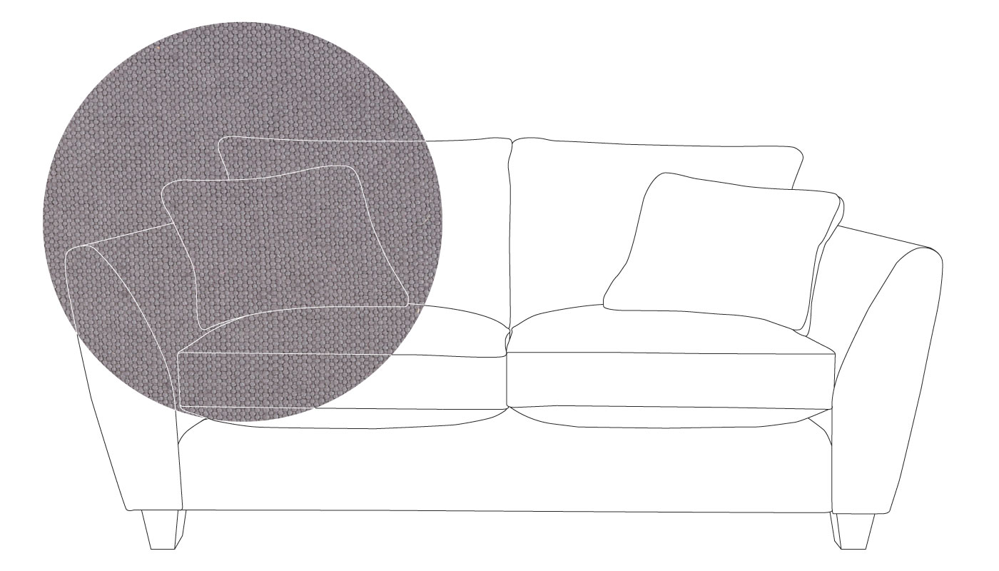 Heal's Torino 3 Seater Sofa Linen Shadow Natural Ash