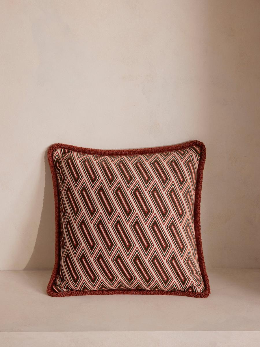 Vende Square Cushion, Rust