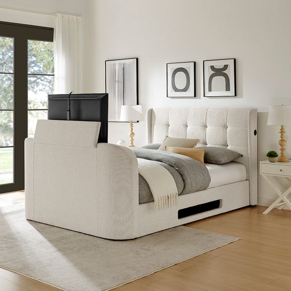Koble Boucle Side Lift Ottoman TV Bed