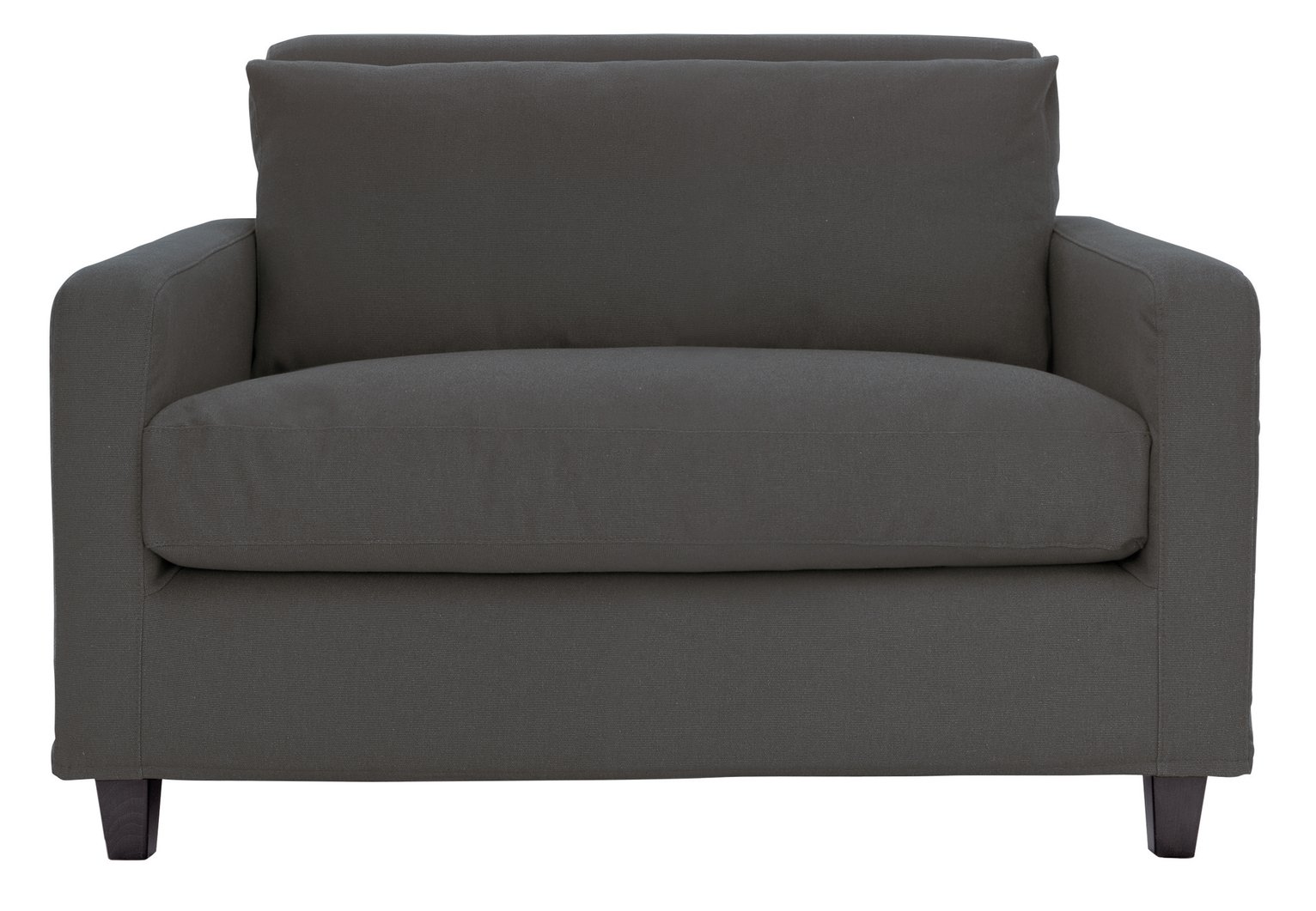 Habitat Chester Fabric Cuddle Chair - Charcoal