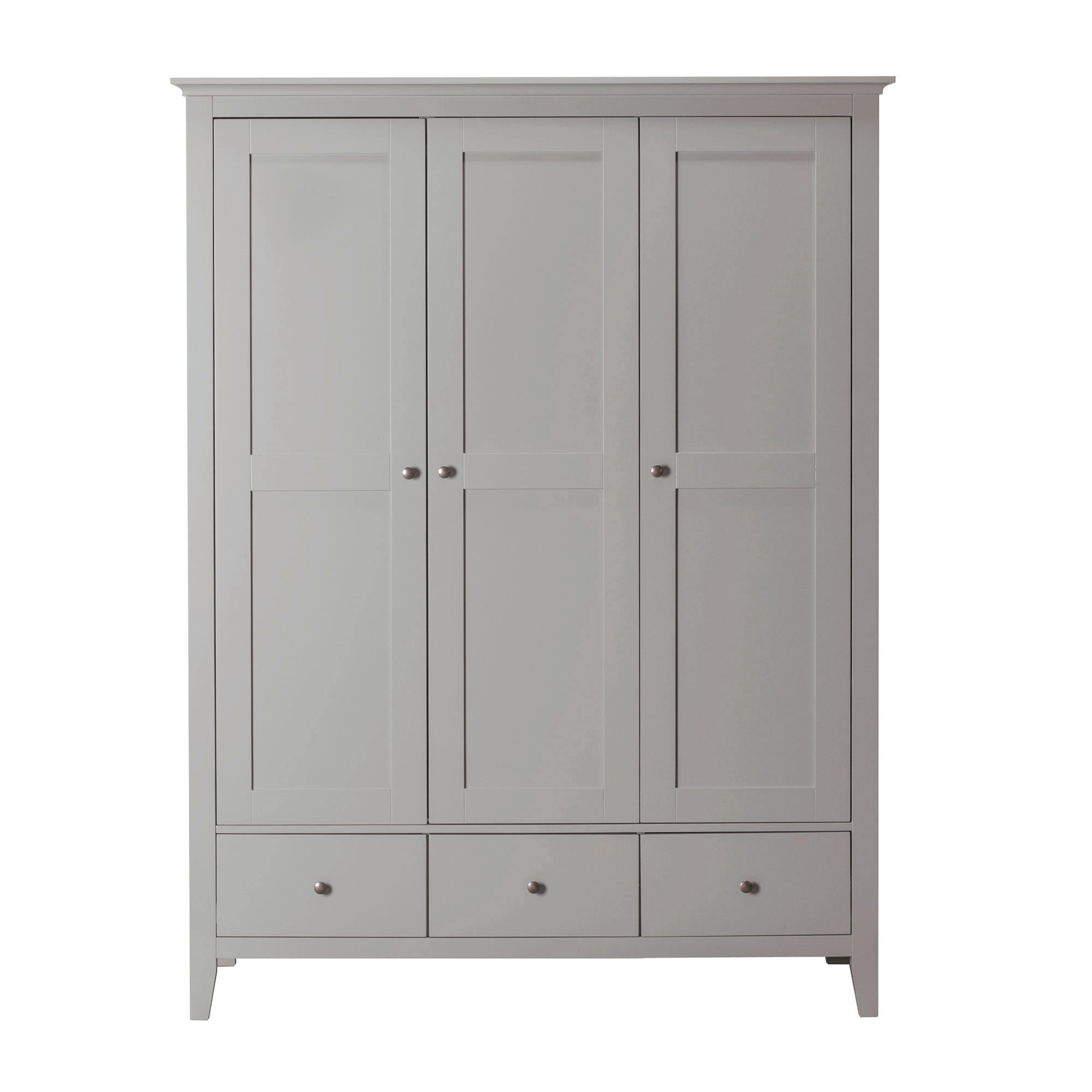 Lynton Triple Wardrobe Grey