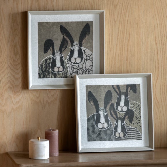 Cedar and Sage Set of 2 Animal Family 2 Framed Prints