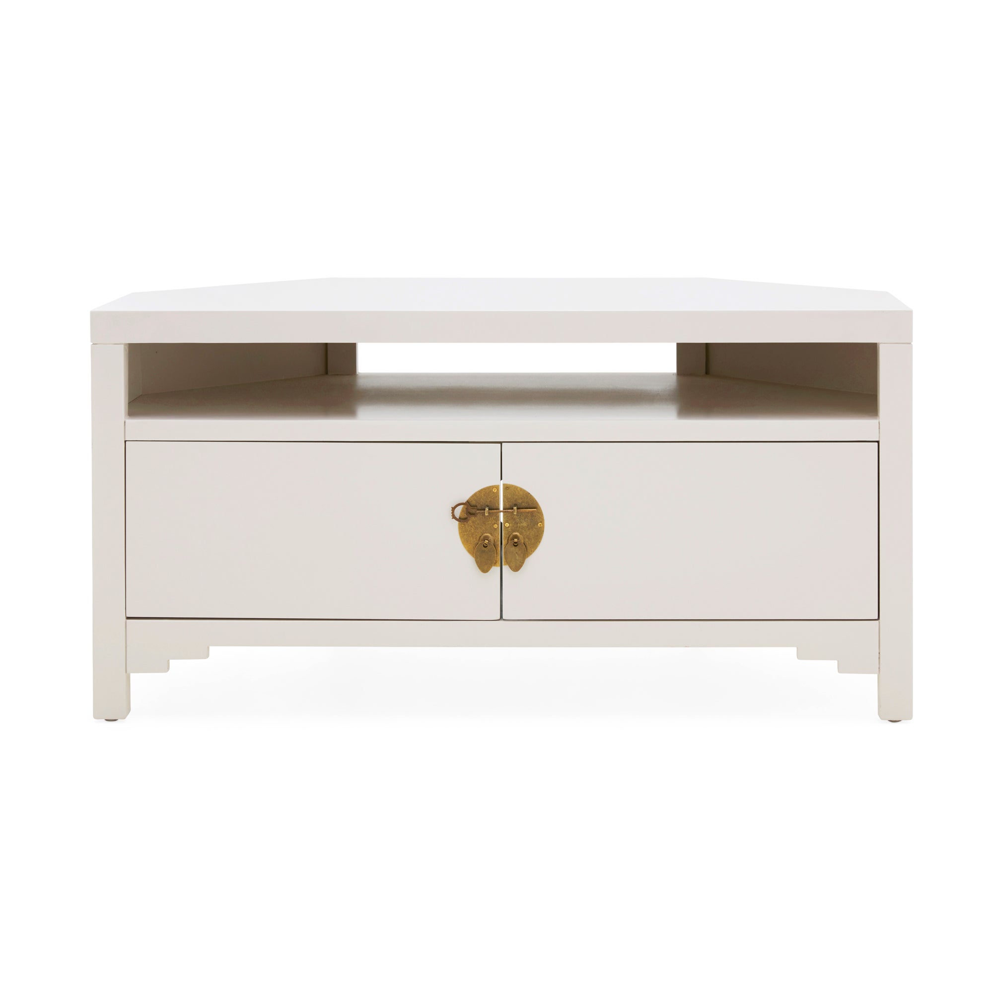 Hanna Oyster Corner TV Stand Oyster