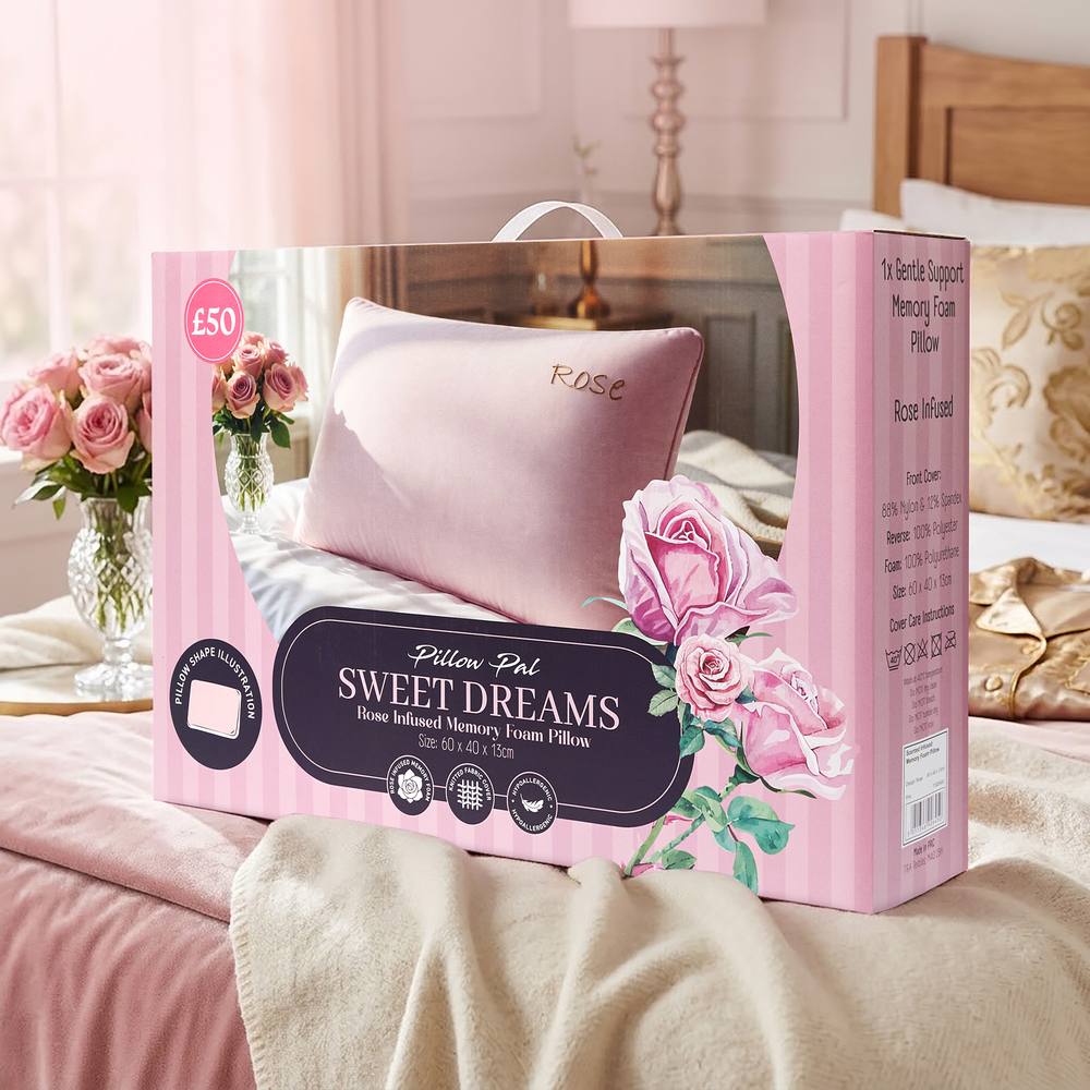 GAVENO CAVAILIA Rose Scent Infused Pillow in Pink