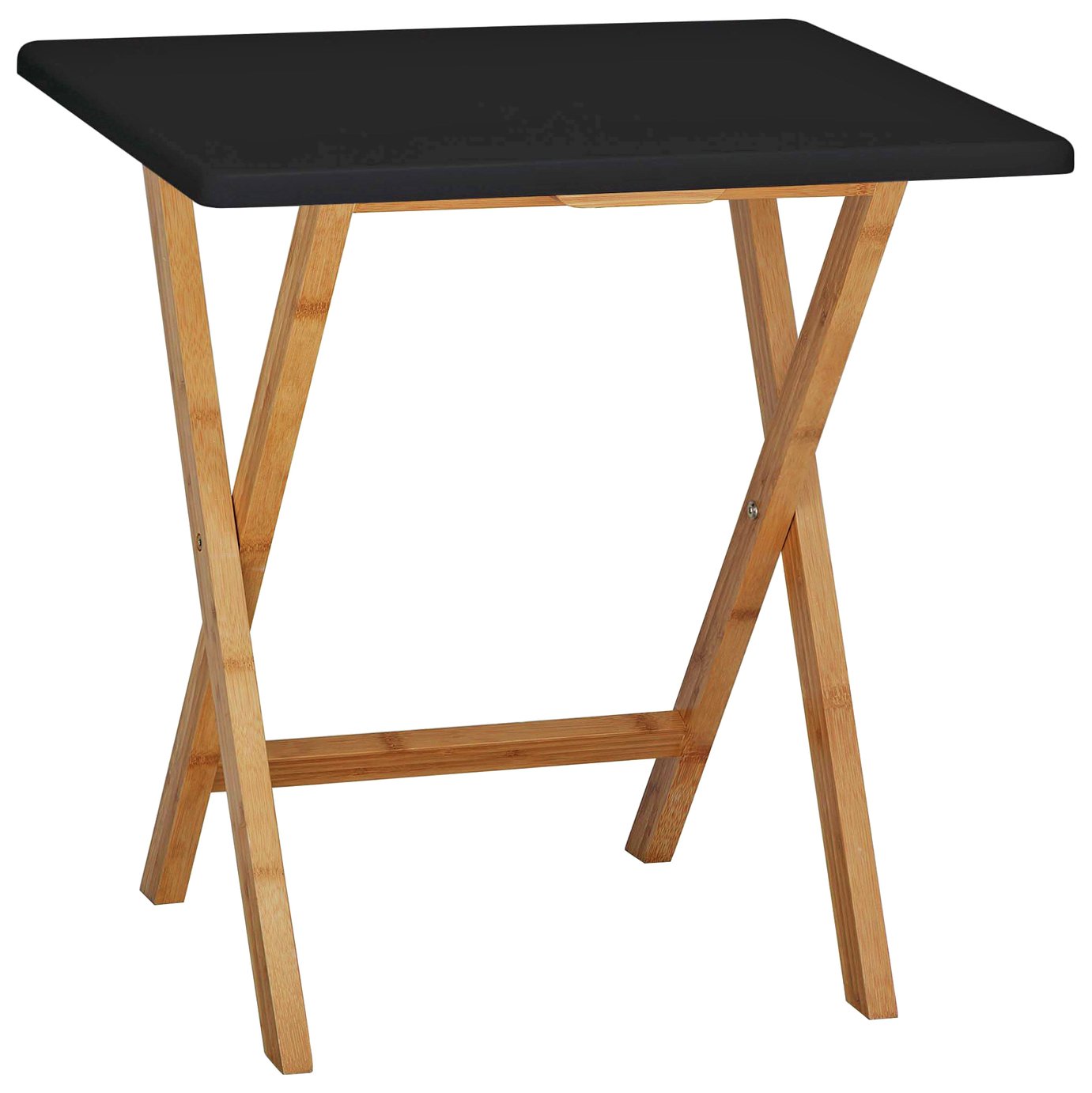 Habitat Drew Folding Bamboo 2 Seater Table - Black