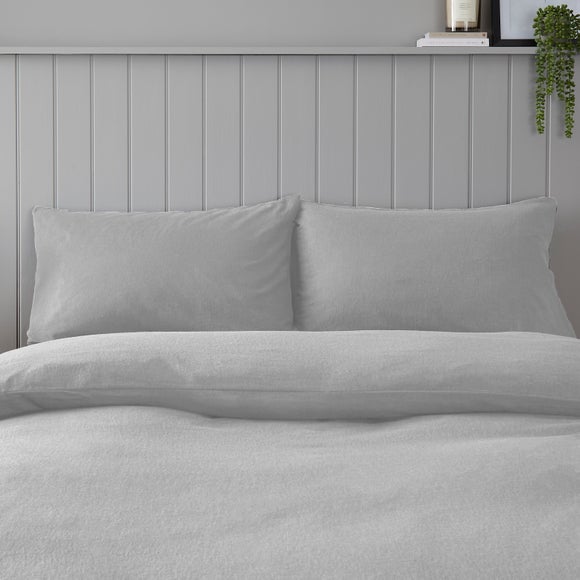Soft & Cosy 100% Brushed Cotton Kingsize Standard Pillowcase Pair