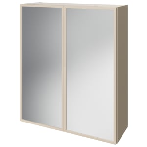 Wickes Haven Macadamia Mirror Cabinet - 700 x 600mm