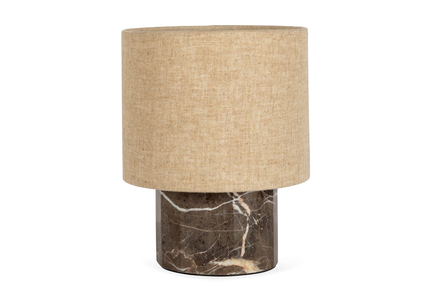 Heal's Colonna Marble Table Lamp Cocoa Small