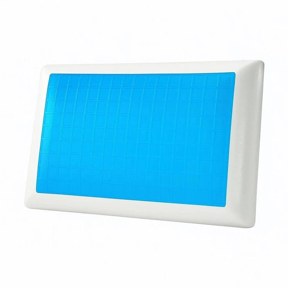 Nordara Cool Gel Cooling Memory Foam Pillow Orthopaedic Support Pillow in Blue