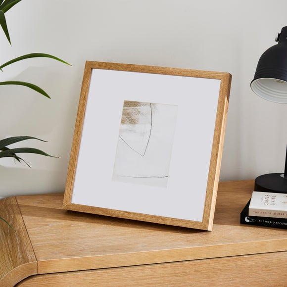 Oversized Mount Square Light Wood Photo Frame