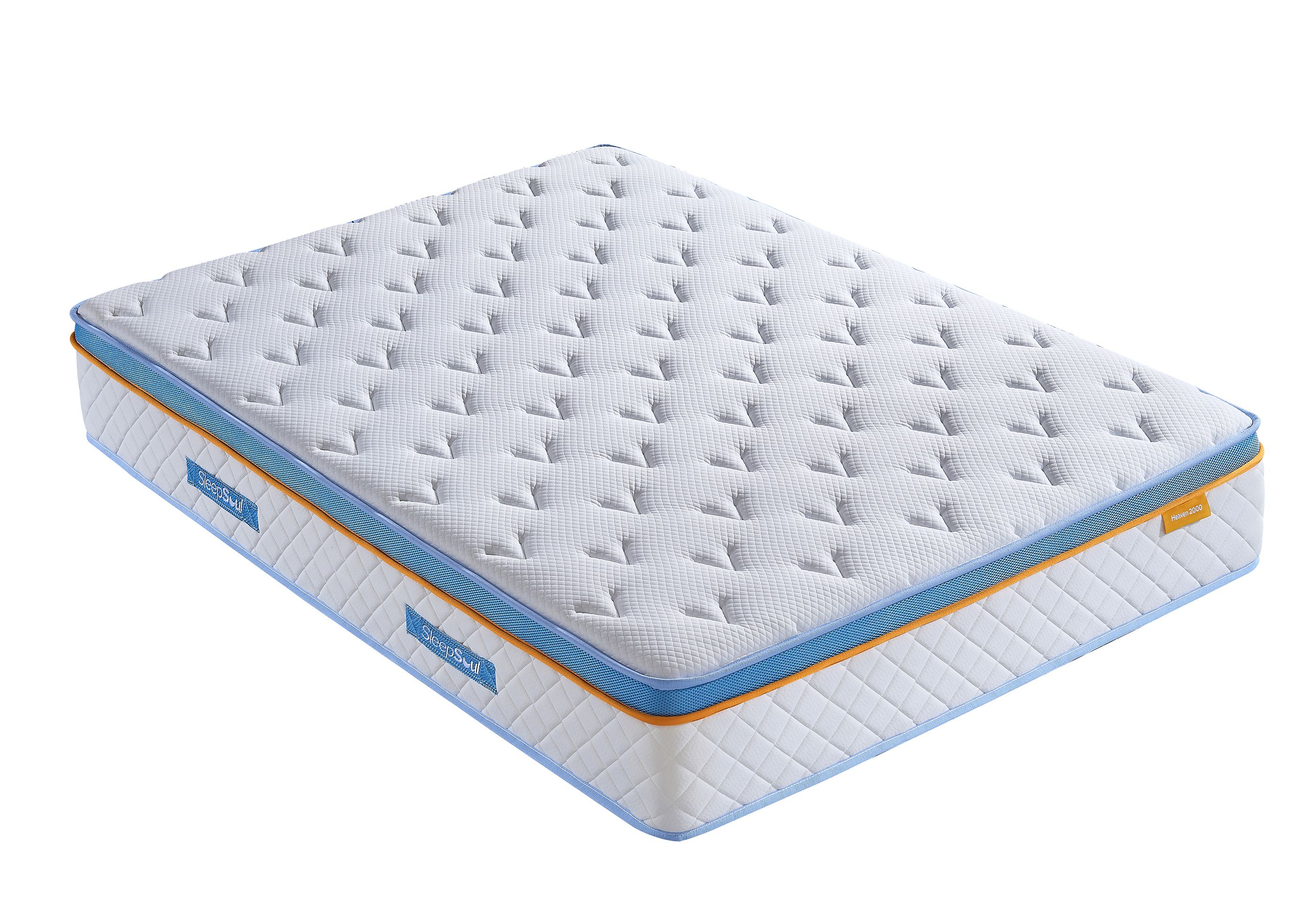 Birlea SleepSoul Heaven 2000 Mattress Memory Foam Pocket Sprung in White