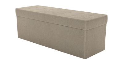 Buttons Storage Bench in Cashew Baylee Viscose Linen - sofa.com