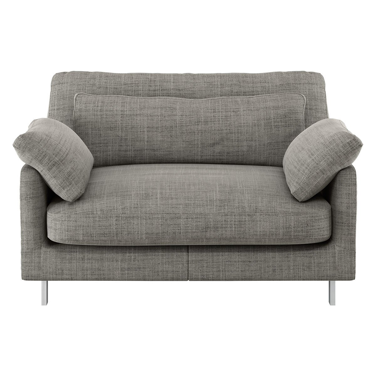 Habitat Cuscino Fabric Cuddle Chair - Black and White