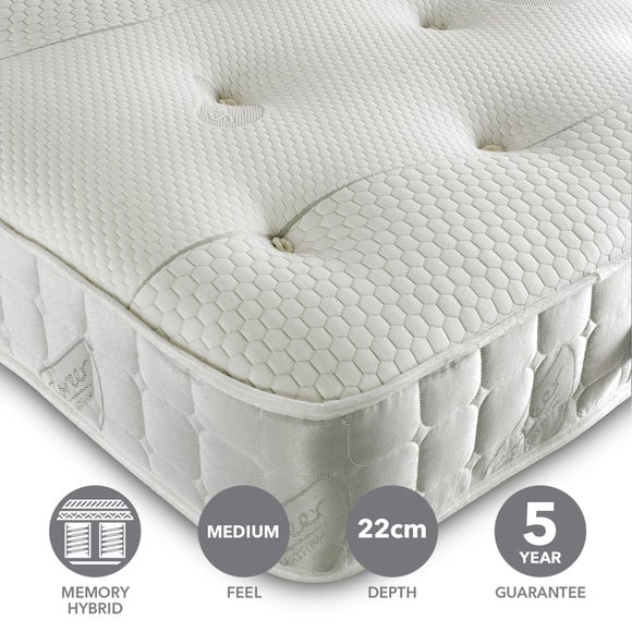 Return - Sareer Open Coil Memory Foam Hybrid Mattress, Single