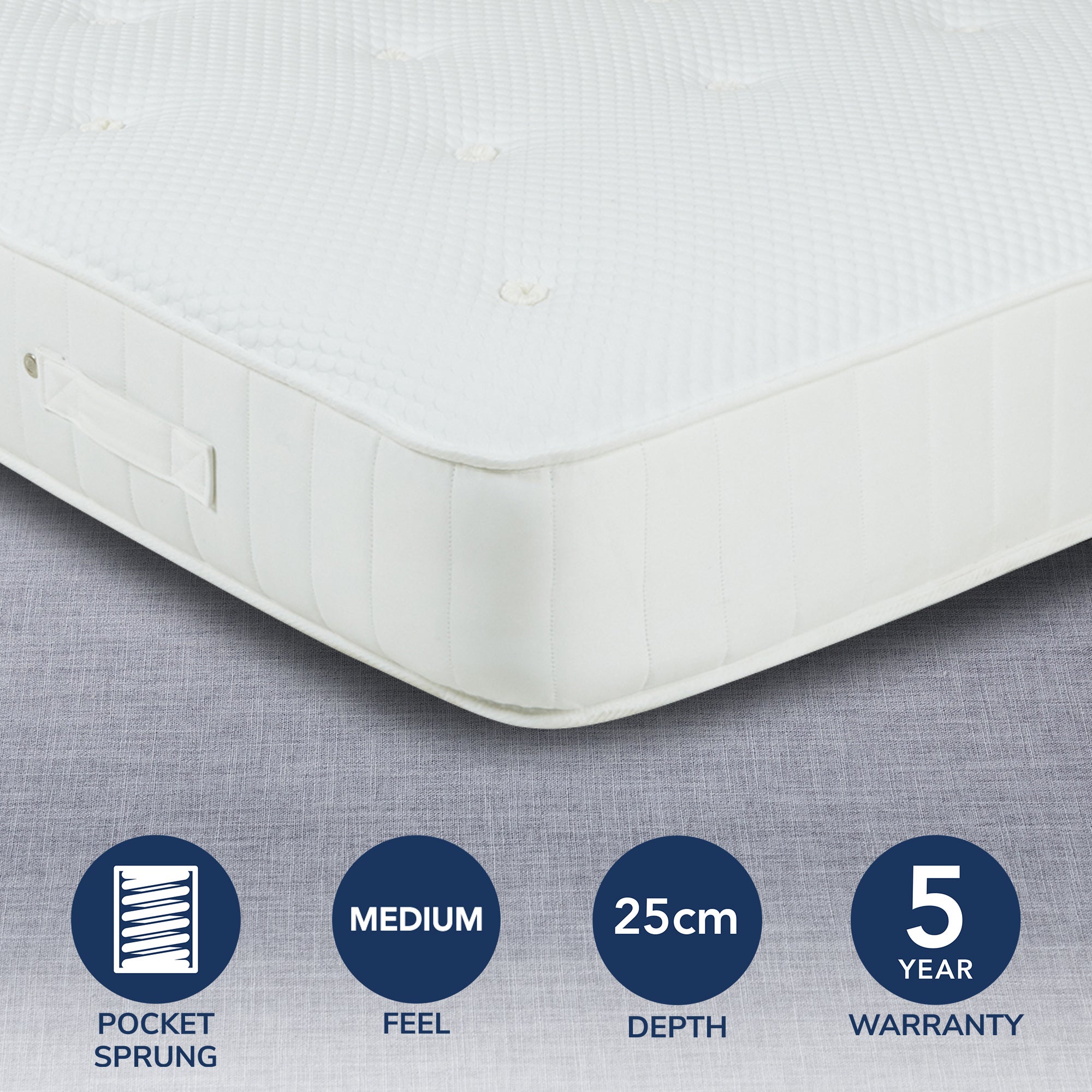 Fogarty Medium Eco Orthopedic 1000 Pocket Mattress White