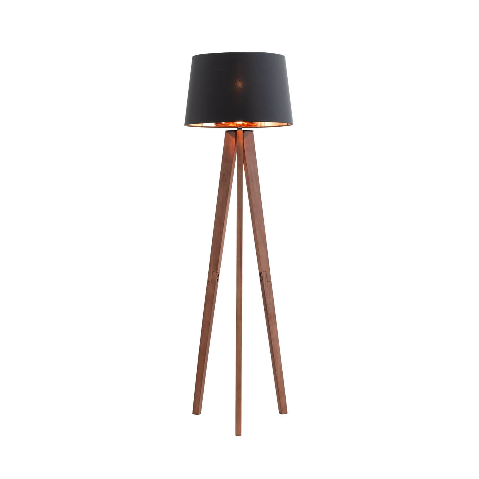 Poppy Walnut Floor Lamp