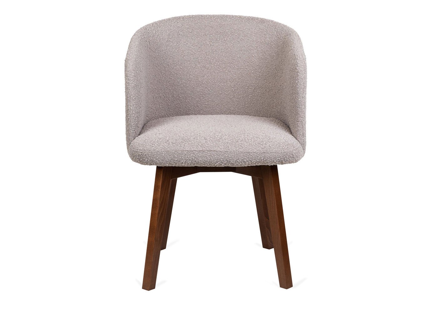 Heal's Edit Swivel Office Chair Copenhagen Grey Walnut Stain Leg
