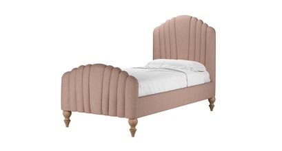 Bella Single Bed in Blush Pure Belgian Linen - sofa.com