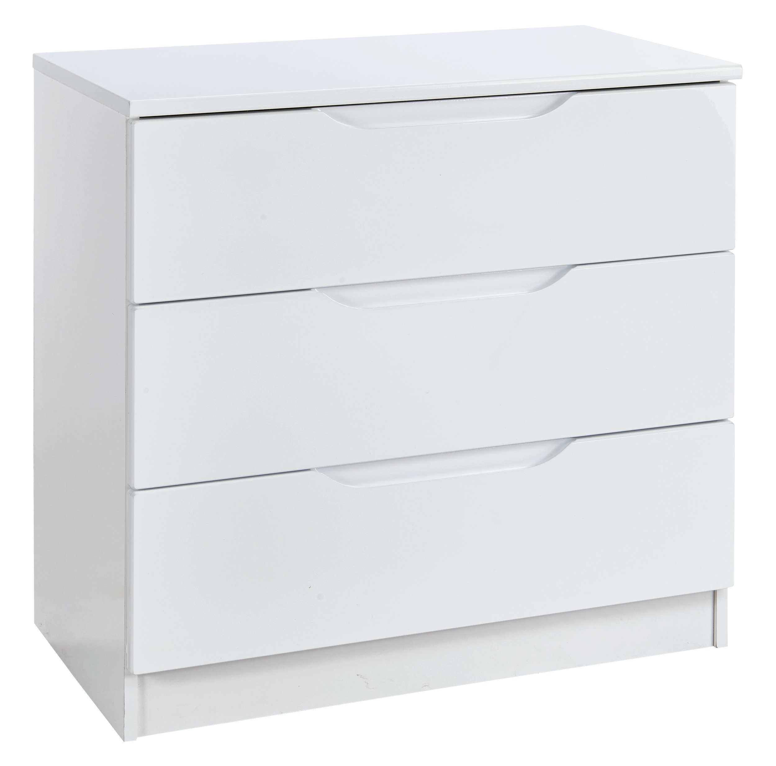Legato 3 Drawer Chest - White Gloss