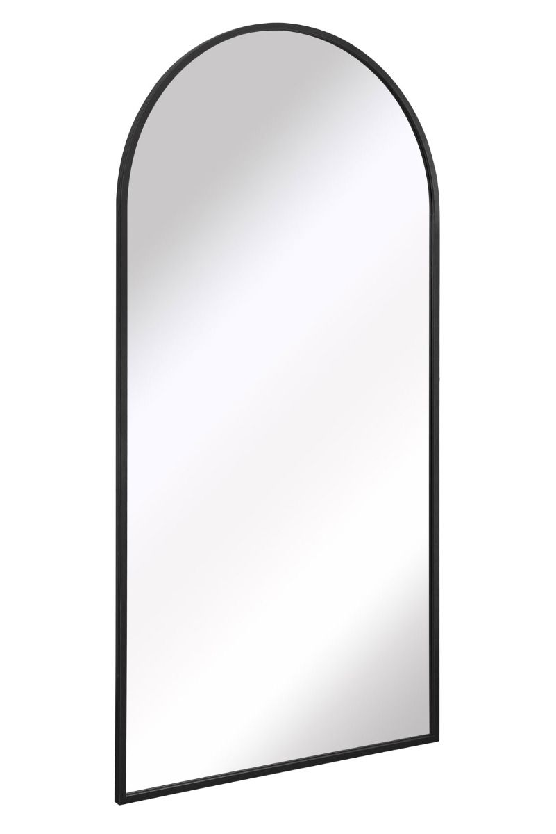 MirrorOutlet Black Framed Arched Leaner/Wall Mirror 79" X 39" (200CM X 100CM) 4