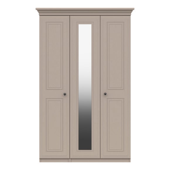 Portia Triple Wardrobe, Mirrored
