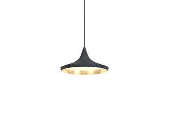 Tom Dixon Beat Wide 1 Light Pendant in Black - sofa.com
