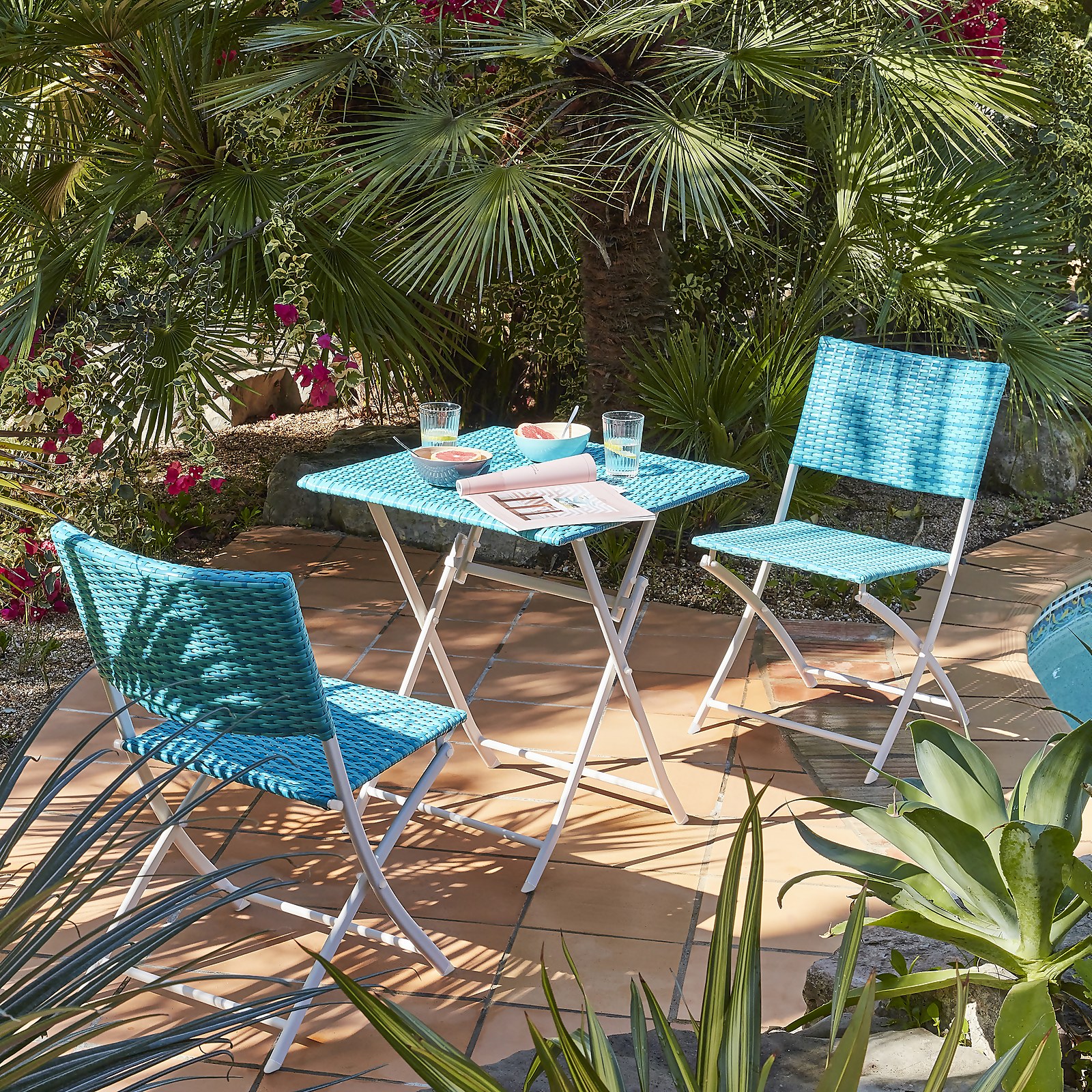 Lettie Bistro Set - Blue