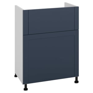Wickes Winsford Navy Blue Slimline Depth Toilet Unit - 500mm