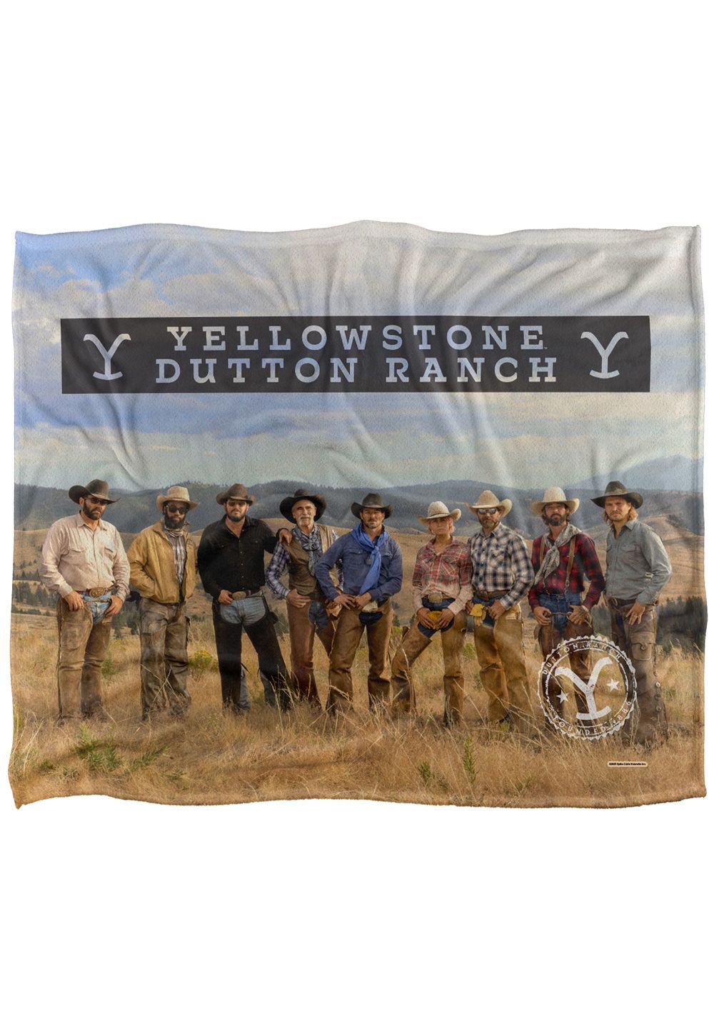 Yellowstone Ranch Hands Silky Touch Super Soft Throw Blanket 152 X 127 cm in White