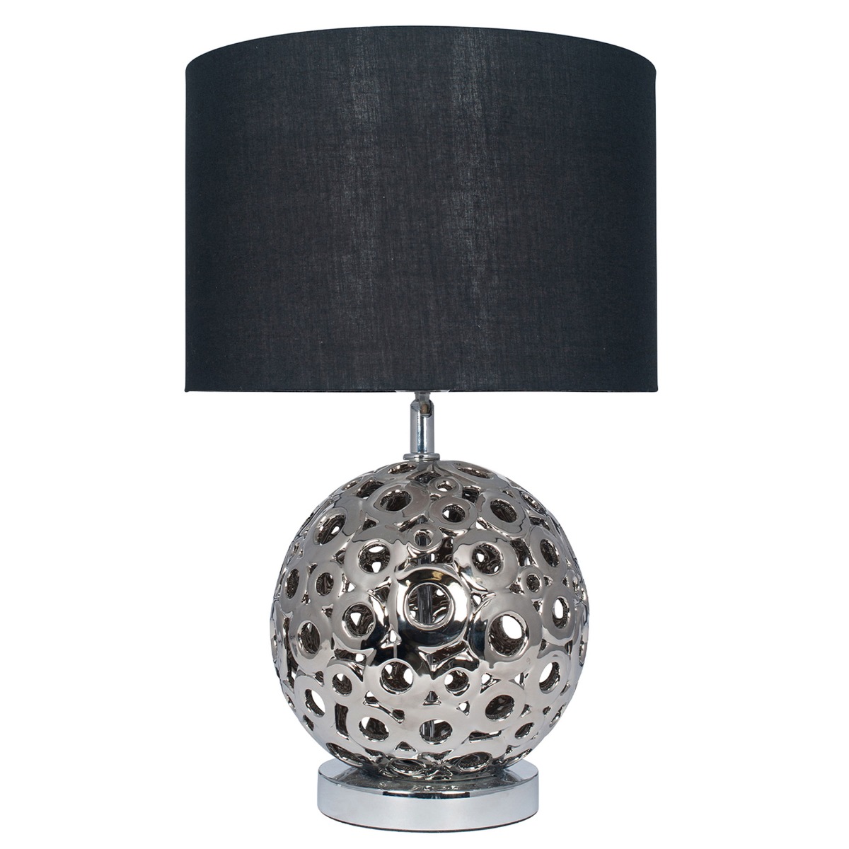 Silver Globe Table Lamp Silver