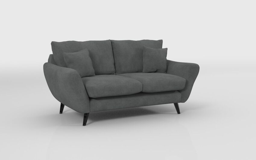 Grey Fabric Edale 2 Seater Sofa