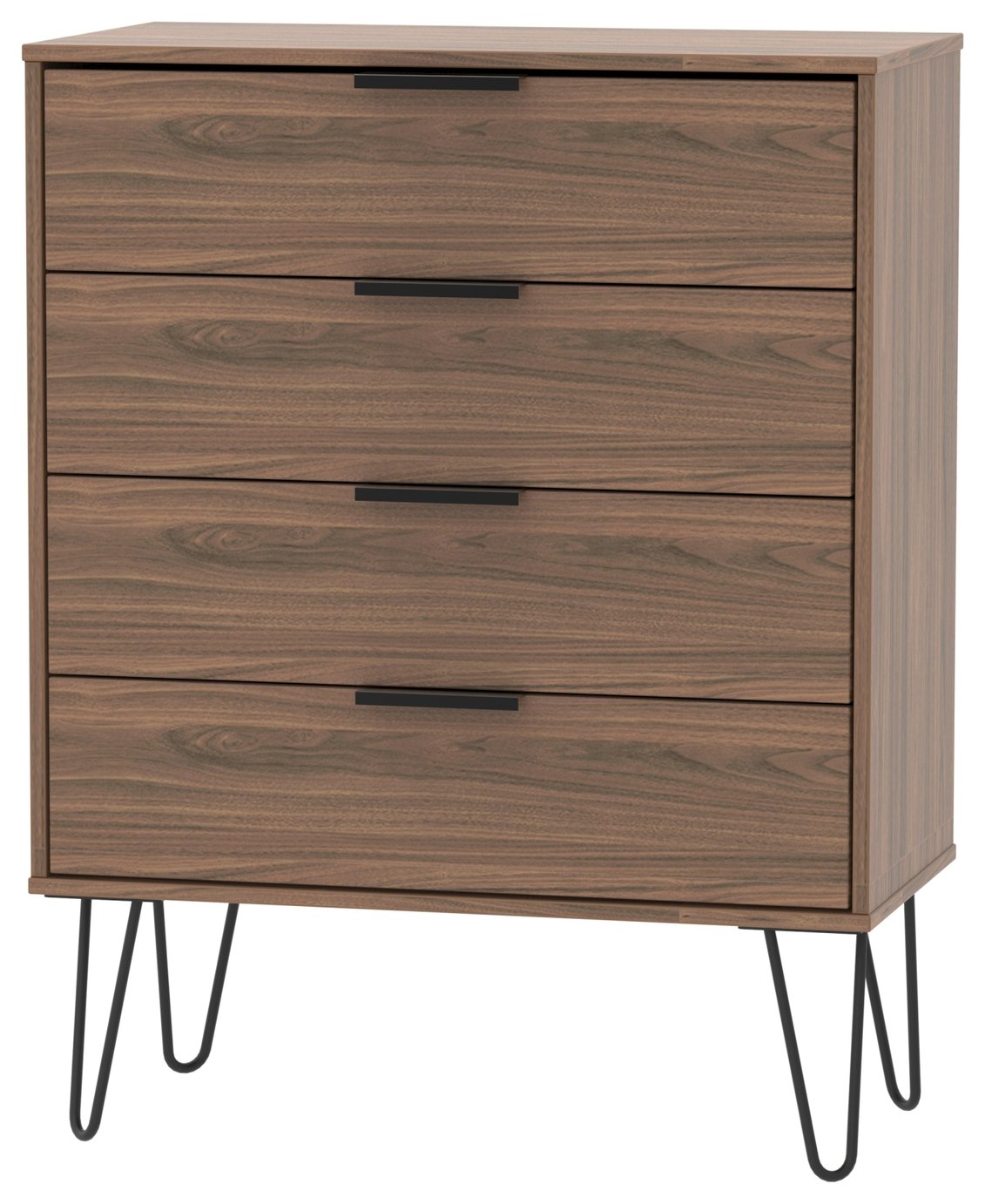 Verona 4 Drawer Chest - Walnut Effect