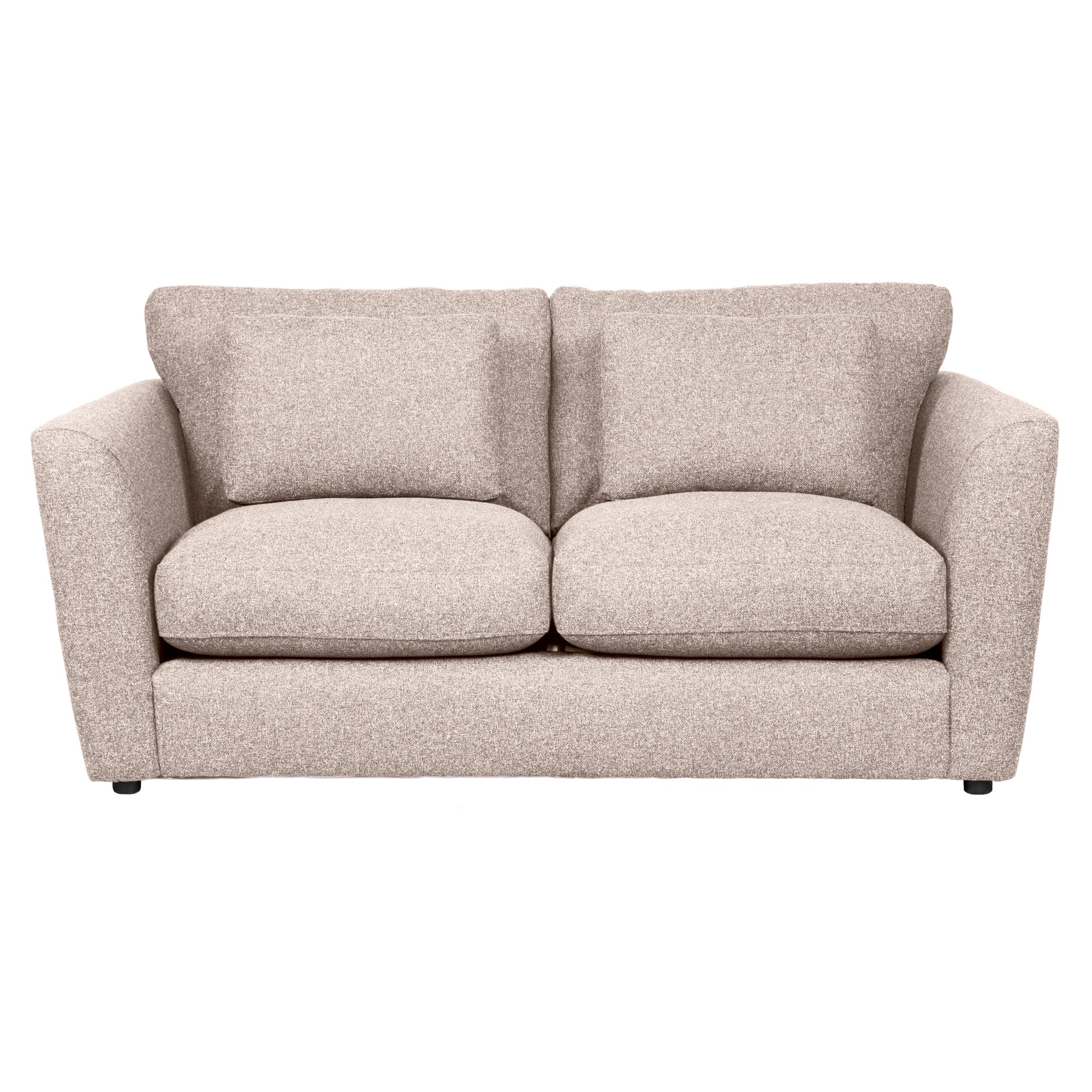Esther Fleck Fabric 2 Seater Sofa Brown