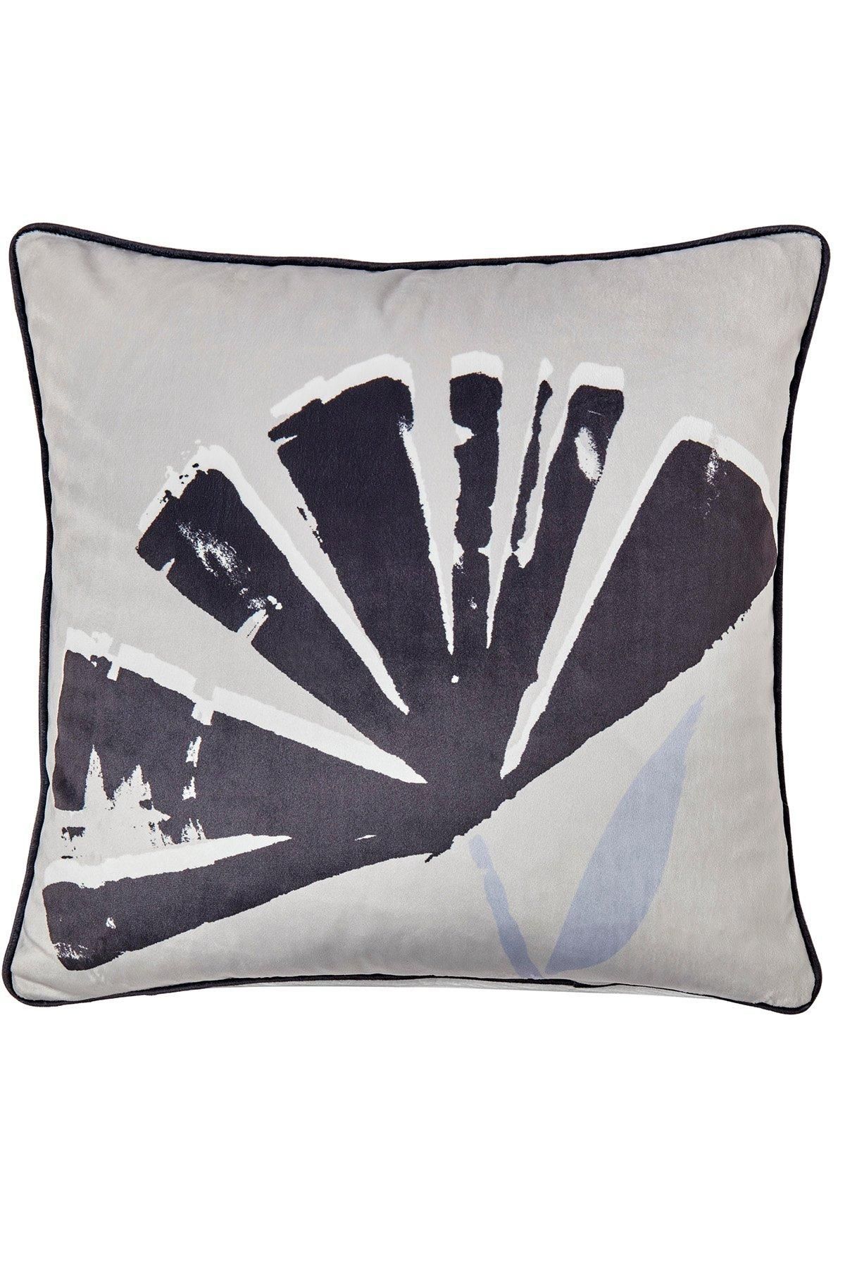 Fusion 'Alma' Soft Touch Velvet Filled Cushion in Natural
