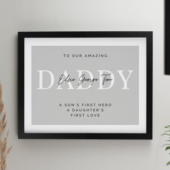 Personalised Free Text Poster Frame