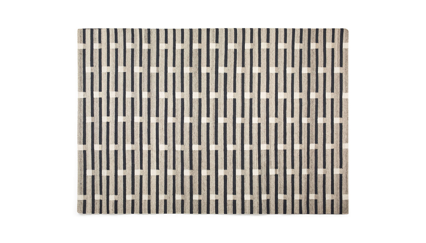 Case Purlin Tufted Rug Warm Grey 170 x 240cm