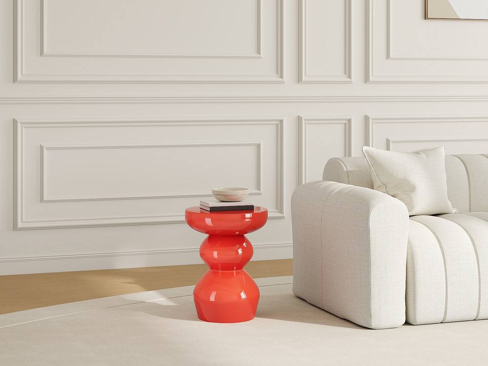 Vente-unique Metal Side Table - Bright Orange - ORIFA