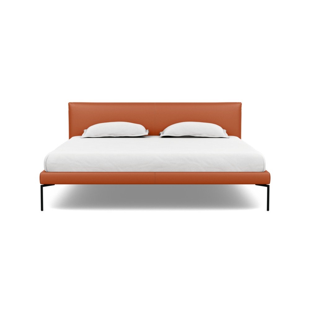 Heal's Matera Bedstead Super King Leather Hide Tobacco 7179