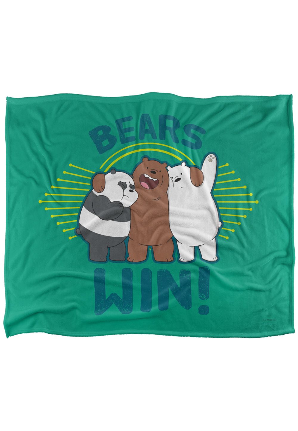 Cartoon Network We Bare Bears Bears Win Silky Touch Super Soft Throw Blanket 152 X 127 cm in White
