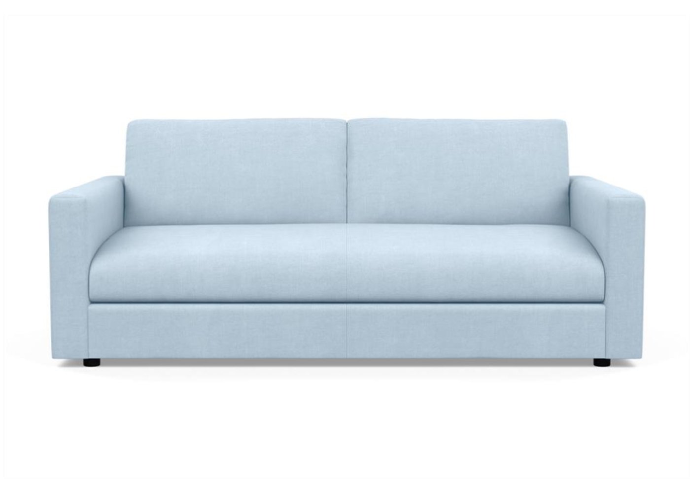 Heal's Nimbus II 3 Seater Sofa Brushed Cotton Cadet Black Feet