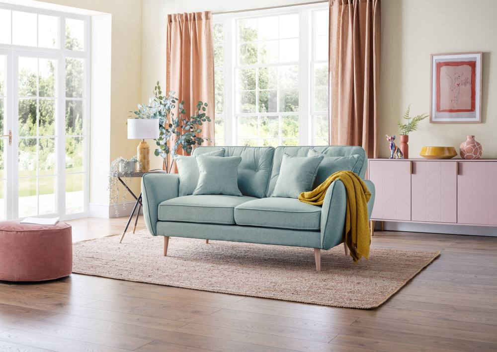 The Great Sofa Company Ailis Medium Sofa Faro Aqua
