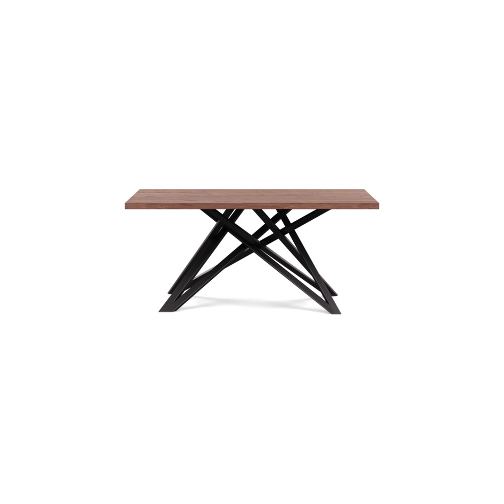 Heal's Vienna Dining Table 160x100cm Oiled Walnut Straight Edge Filled