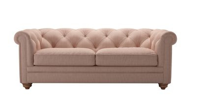 Patrick 2.5 Seat Sofabed in Blush Pure Belgian Linen - sofa.com