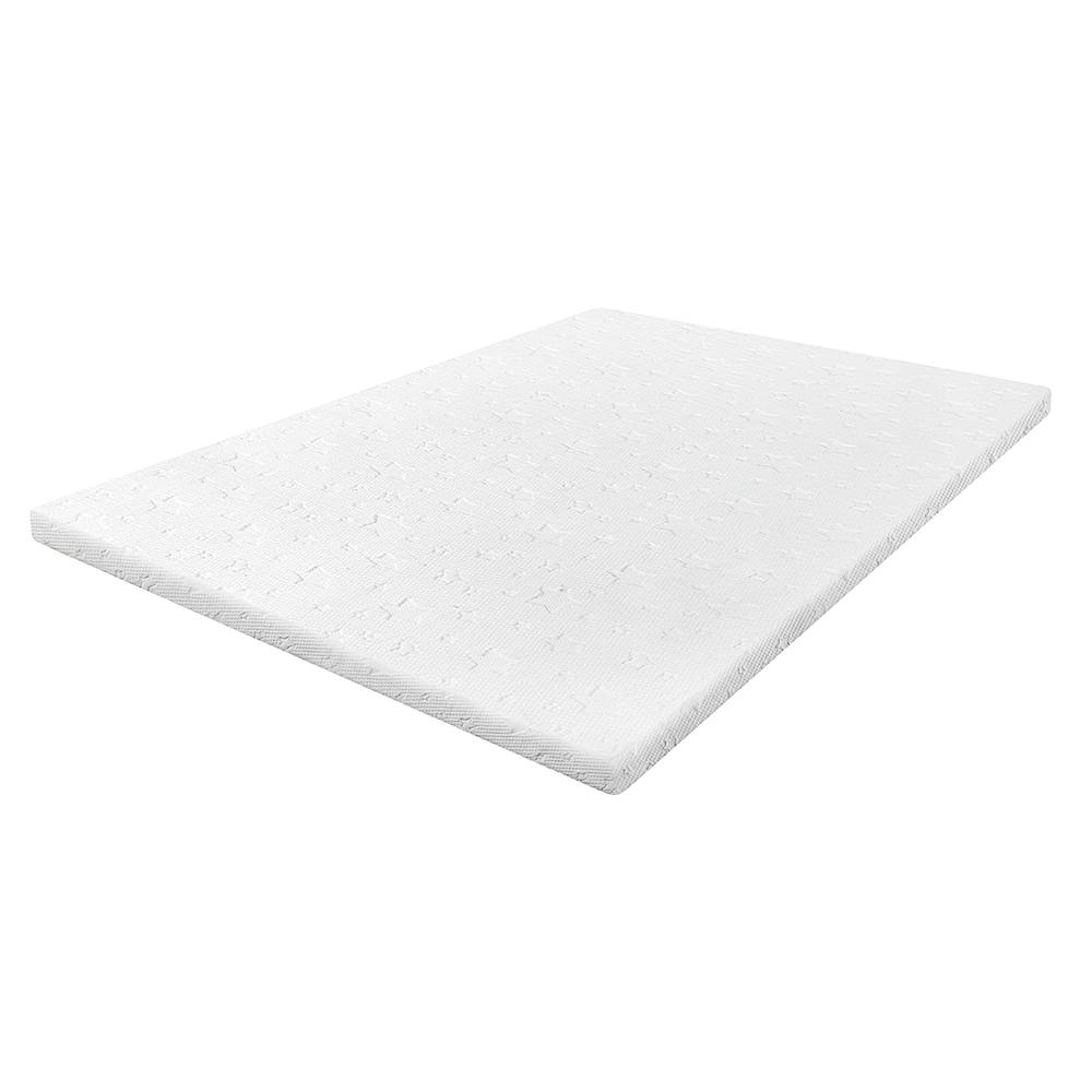 Nordara 5cm 2-Layer Bamboo Cooling Memory Foam Mattress Topper Double in White