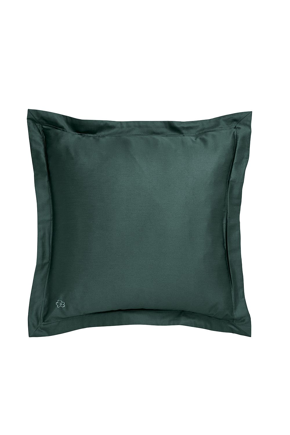 Ted Baker 'TB Plain Dye' Cotton Sateen Square Oxford Pillowcase in Dark Green