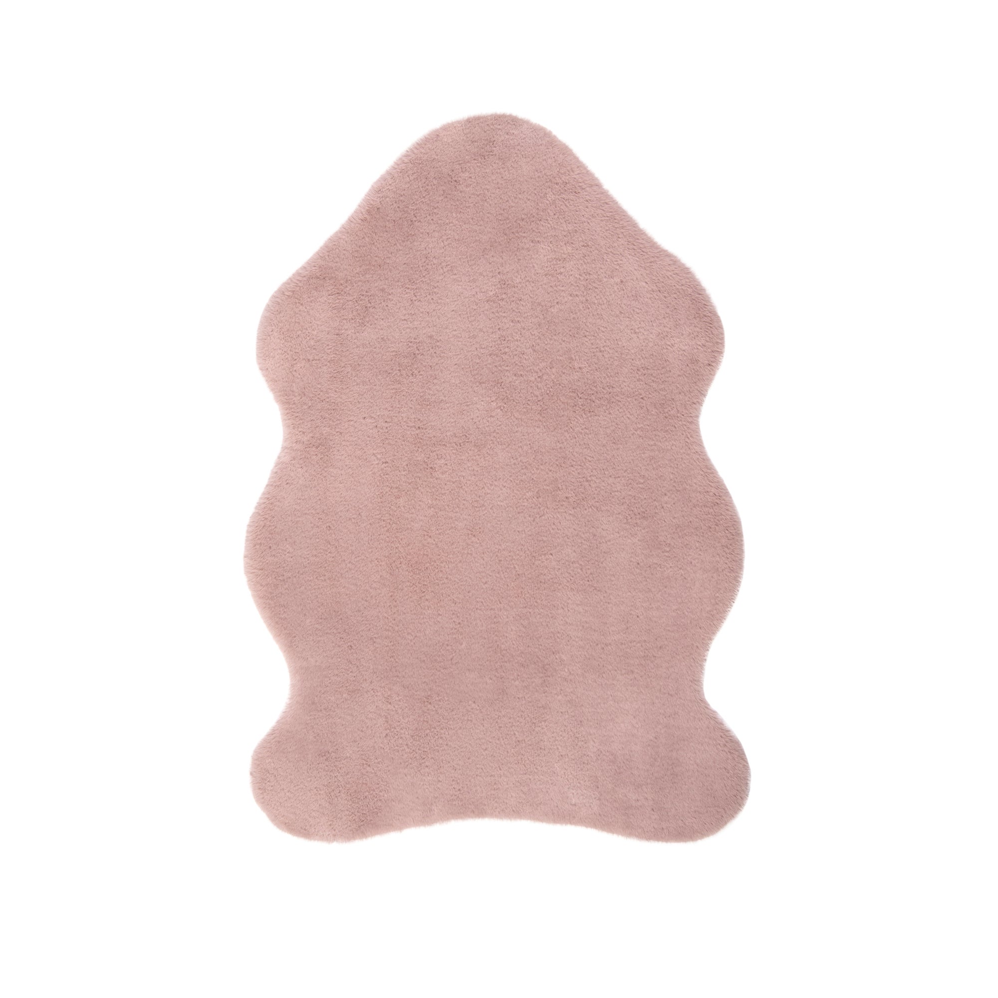 Supersoft Single Pelt Faux Fur Rug Blush (Pink)