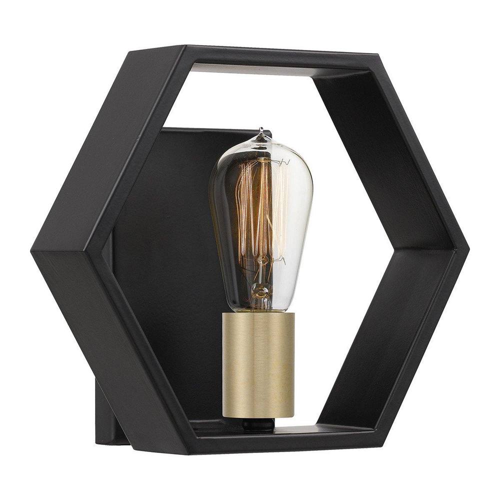 Netlighting Quoizel Bismarck Wall Lamp Earth Black