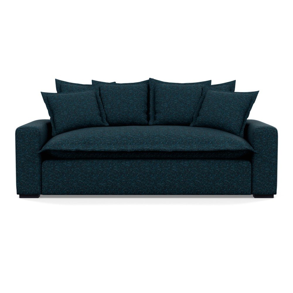 Heal's Brompton 3 Seater Sofa Brecon Ink Black Feet
